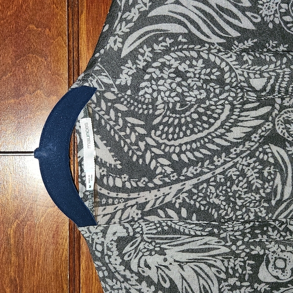 Maurices-Gray Paisley Burnout Flyaway Jacket- Medium - Picture 2 of 3